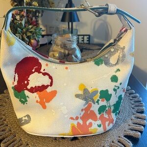Dooney & Bourke Graffiti Paint  mini hobo, EUC